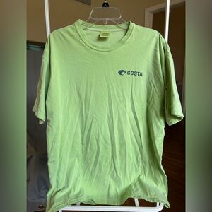 Costa Lime Green Short-Sleeve Logo Tee